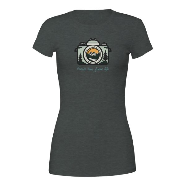 Fotografie t-shirt dames grijs
